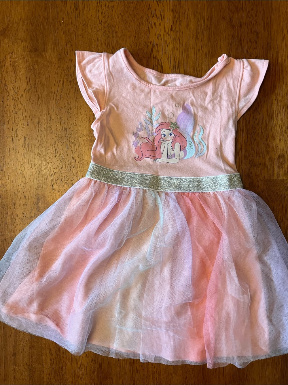 Disney Pink and Silver Ariel Tulle Dress